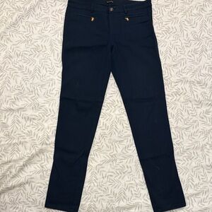 Massimo Dutti Navy Skinny Pants